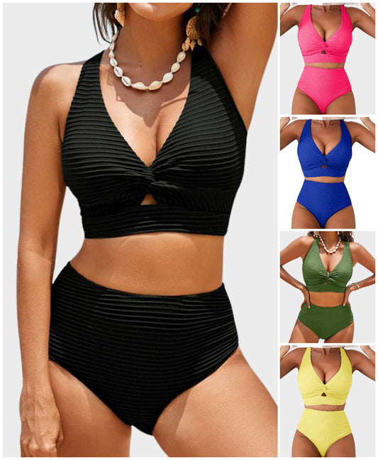 👙Set de bikini cu talie înaltă