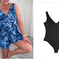 🌸Summer Hot Sale 49%OFF🌸Sleeveless V-Neck Printed Swimsuit