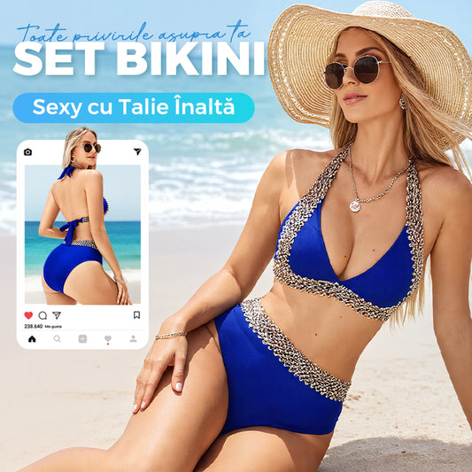 🏖️Costume Costum de baie sexy cu valuri 👙