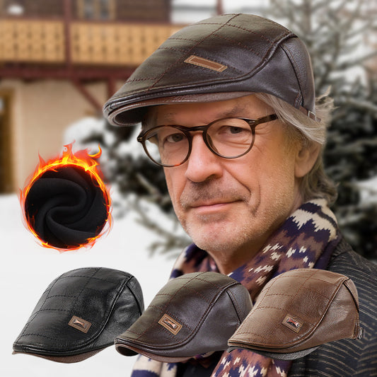 Noua modă de piele Beret din piele
