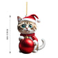 🎄10 bucăți😻Pisică ornament pentru pomul de Crăciun✨Ornamente pentru pisici suspendate