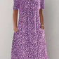 💖Rochie florală cu gât rotund