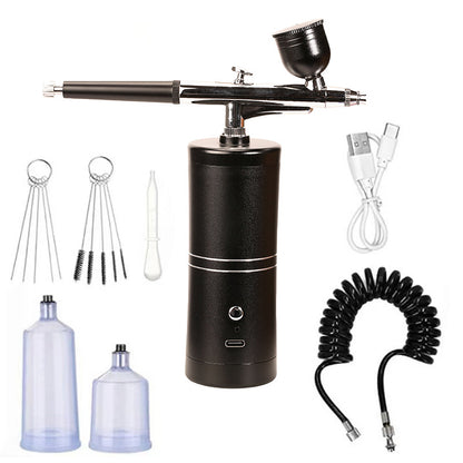 ⚡ Blesková nabídka pouze na 3 hodiny 🛠️ Bezkabelová přenosná sada pro airbrush s kompresorem