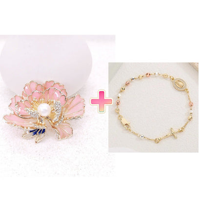 🌺Elegantní brož Peony pro ženy