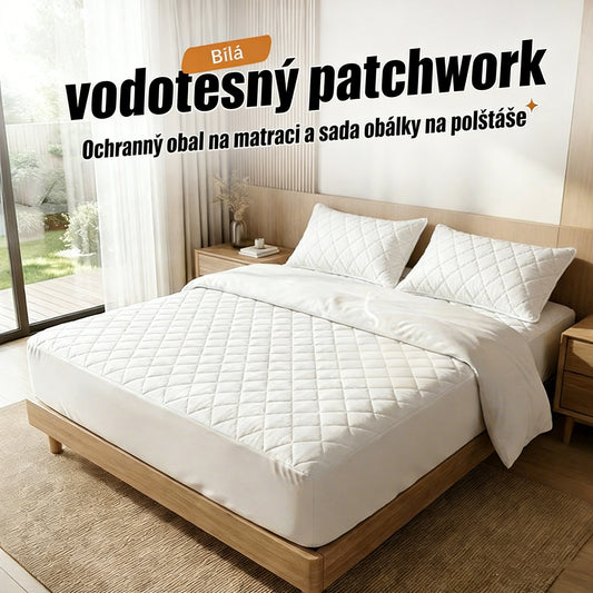 ✨Vodotěsný, prošívaný chránič matrace a povlak na polštář
