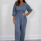 【💟Numerar la livrare】👗Femei de vară Elastic talie Elastic talie Jumpsuit