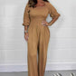 【💟Numerar la livrare】👗Femei de vară Elastic talie Elastic talie Jumpsuit