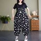 🔥Casual Loose Jumpsuit with Pockets & Solid Color T-Shirt Two-Piece Set