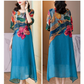 Femeii Elegant florale Plus Dimensiune rochii