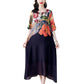 Femeii Elegant florale Plus Dimensiune rochii