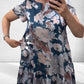 🌸Mare dimensiune primăvară și vară moda florale rochie lungă
