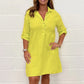 💖Rochie Plus size cu buzunare