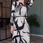 Rochie elegantă rotundă cu gât elastic și curea