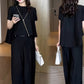 💝Elegant culoare solidă vrac Top două piese Set✨