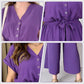💖Femeii V-Neck cu mânecă scurtă Casual Jumpsuit