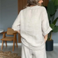 ☀️Seturi fierbinți de vară✨Set de două piese casual din in și bumbac pentru femei