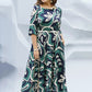 👗Rochie elegantă imprimată cu curea lungă