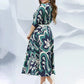 👗Rochie elegantă imprimată cu curea lungă