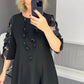 👗Rochie florală cu mânecă lungă