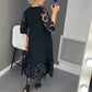 👗Rochie florală cu mânecă lungă