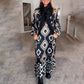 💖Rochie cu mânecă lungă tipărită Casual Bohemian pentru femei
