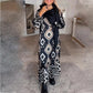 💖Rochie cu mânecă lungă tipărită Casual Bohemian pentru femei