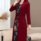 Femei Elegant Slim talie False două piese rochii