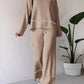 🍁Produse noi de toamnă🍁Suită casual tricotată pentru femei cu pantaloni Micro Flare