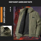 Bărbați Casual termică căptușită Corduroy Zipper Jacket cu Stand guler