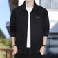 Bărbați Casual termică căptușită Corduroy Zipper Jacket cu Stand guler