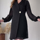 📦Livrare gratuită📦👗Rochie Define pentru femei cu talie plisată și guler evazat