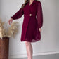 📦Livrare gratuită📦👗Rochie Define pentru femei cu talie plisată și guler evazat