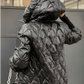❄️Jachetă de bumbac patchwork cu glugă pentru femei