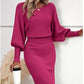 🔥Rochie tricotată elegantă, set din două piese