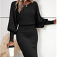 🔥Rochie tricotată elegantă, set din două piese
