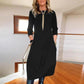 【S-4XL】💖Rochie casual de culoare solidă pentru femei cu gât rotund și buzunare