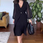 ✨Rochie elegantă cu mânecă lungă, cu decolteu V