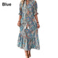 Rochie florală de vară pentru femei cu decolteu în formă de inimă