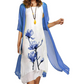 🌸Rochie costum pentru femei din două piese cu imprimeu floral
