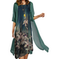 🌸Rochie costum pentru femei din două piese cu imprimeu floral
