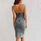 👗Rochie denim cu decolteu ascuțit!