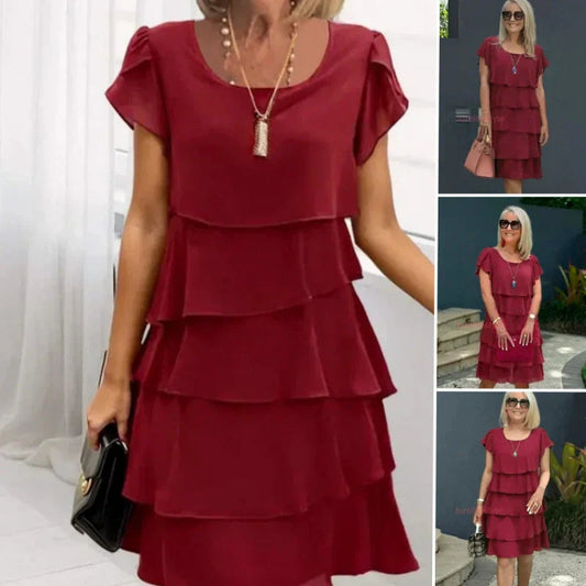 🔥Rochie casual pentru femei cu ondulație ruffle