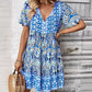 Rochie cu decolteu în V în stil Boho Resort