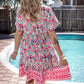 Rochie cu decolteu în V în stil Boho Resort