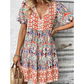 Rochie cu decolteu în V în stil Boho Resort