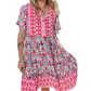 Rochie cu decolteu în V în stil Boho Resort