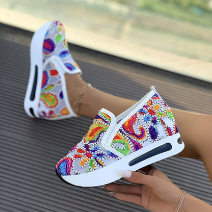 🌸 Pantofi casual pentru femei cu talpă groasă din plasă respirabilă