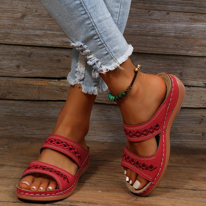 💖Retro Arch Suport Ortopedic Wedge Sandale💥