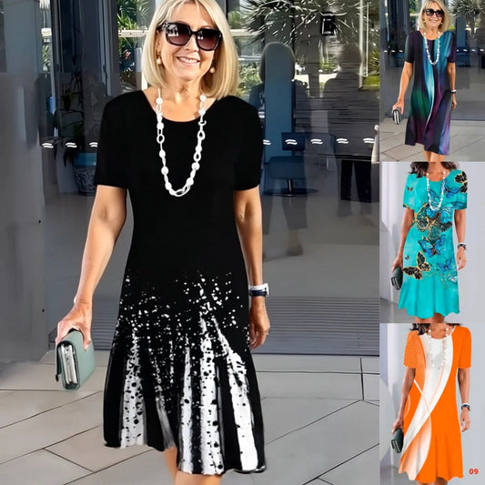 🔥 Rochie blocată în culori pentru femei