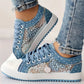 Femei Casual Flat rotund Toe Lace Up Low Top Pantofi